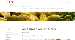 Desktop Screenshot of kanzlei-fuer-privatrecht.de